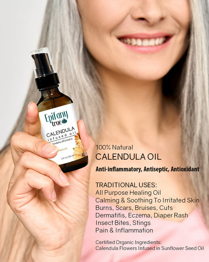 Calendula Oil 2oz and Healing Salve Gift Bundle 2oz