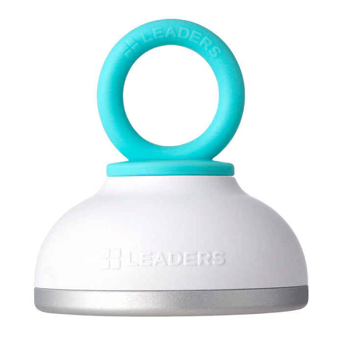 White and teal Calming Face Cooler | Leaders device designed for skincare and wellness with a soft grip handle and smooth cooling surface.