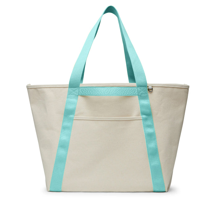 Canvas Tote Natural Canvas/Celeste