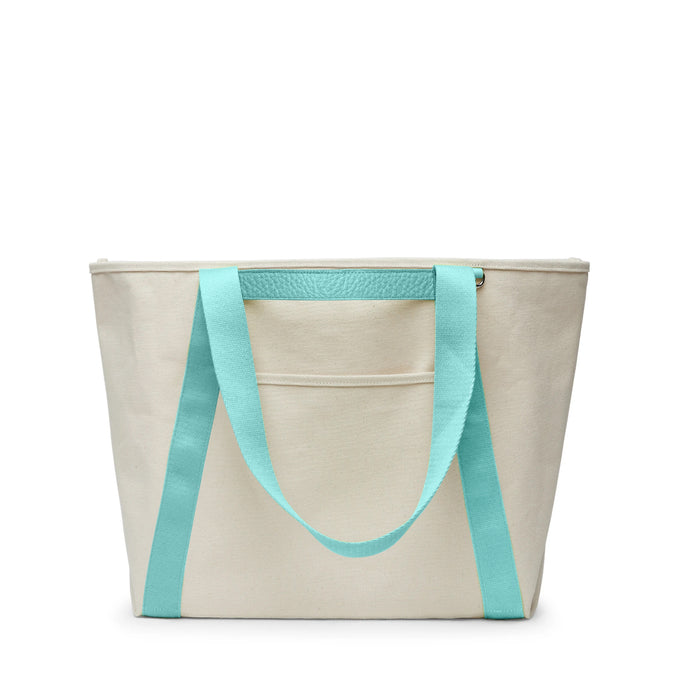 Canvas Tote Natural Canvas/Celeste