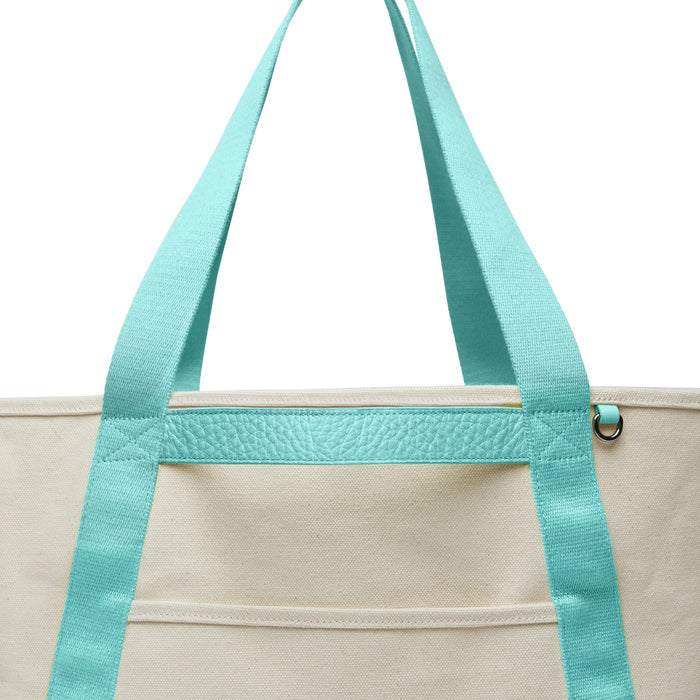 Canvas Tote Natural Canvas/Celeste