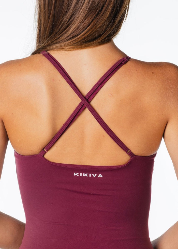 Capsule Singlet - Burgundy - Kikiva Collection