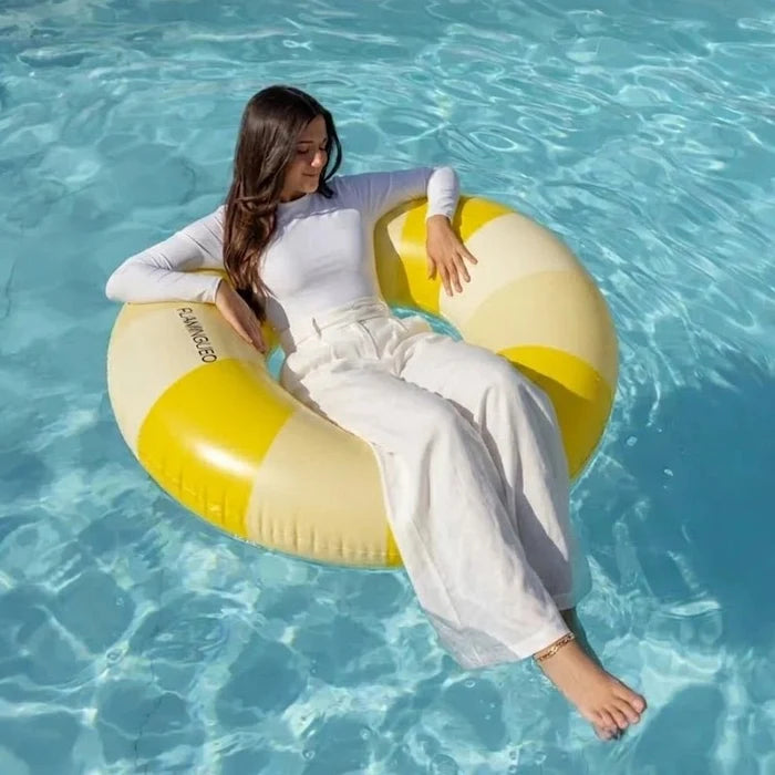 Celia Inflatable Donut Pool Float Swim Ring for Pool & Beach