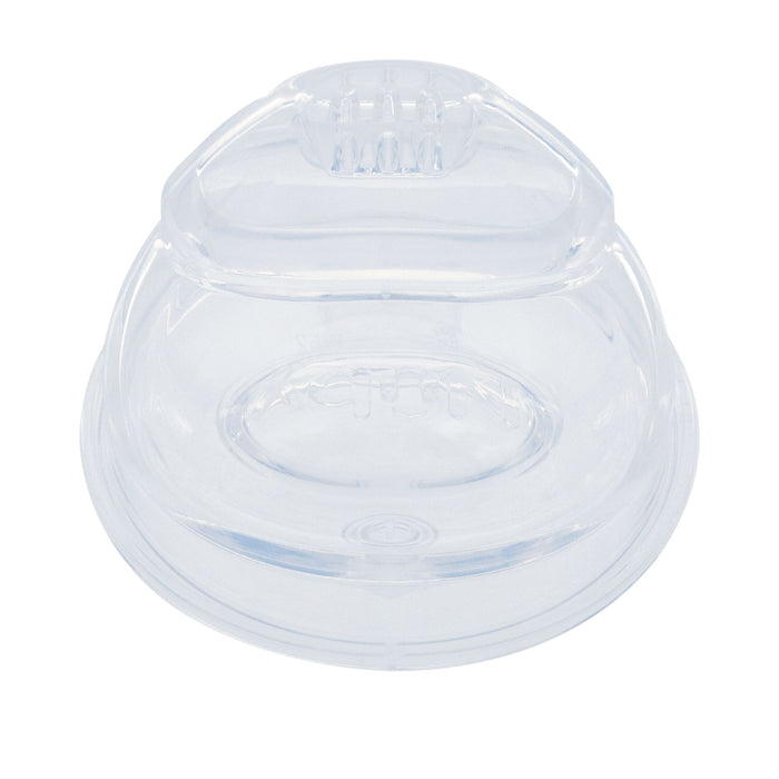 The Clik-it Insulated Cool Sipper Replacement Spout (2 Pack) features a silicone rim spout for easy sipping and is designed to fit over containers, covering food while maintaining visibility.