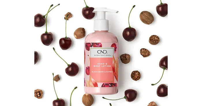 CND Hand & Body Lotion - Black Cherry & Nutmeg (245ml/8.3oz)