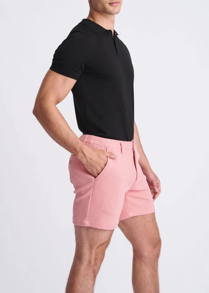 Cobbler 6" Inseam Textured Stretch Knit Chino Shorts PM-2541