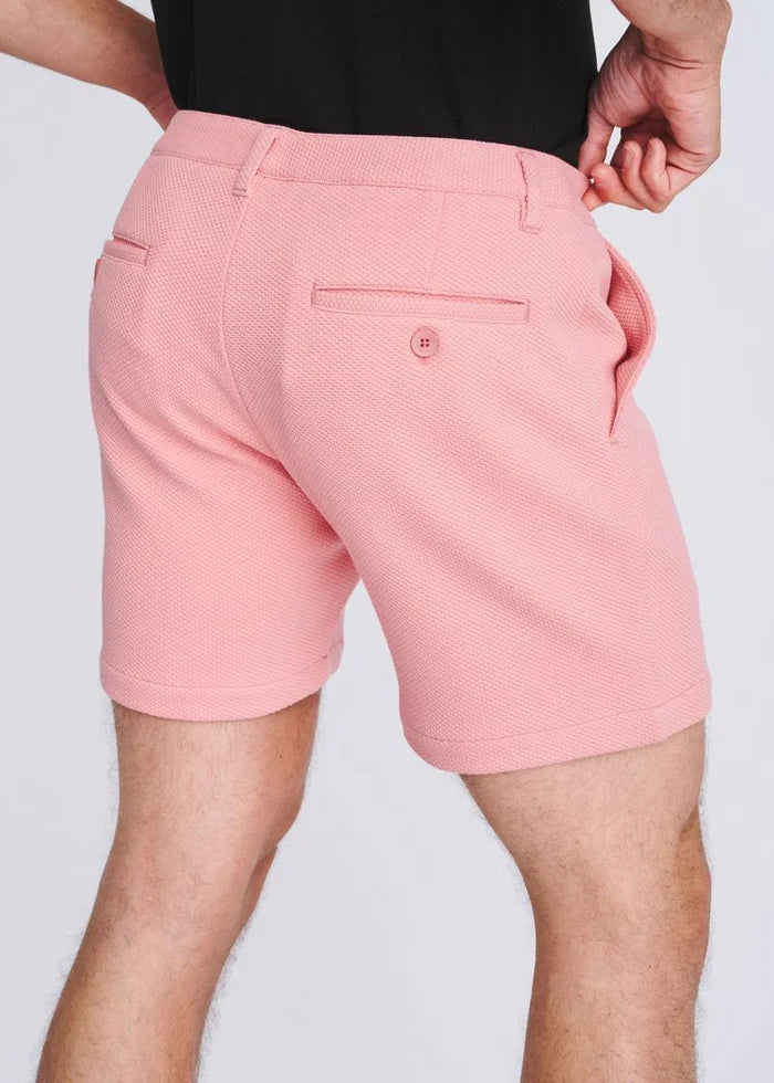 Cobbler 6" Inseam Textured Stretch Knit Chino Shorts PM-2541