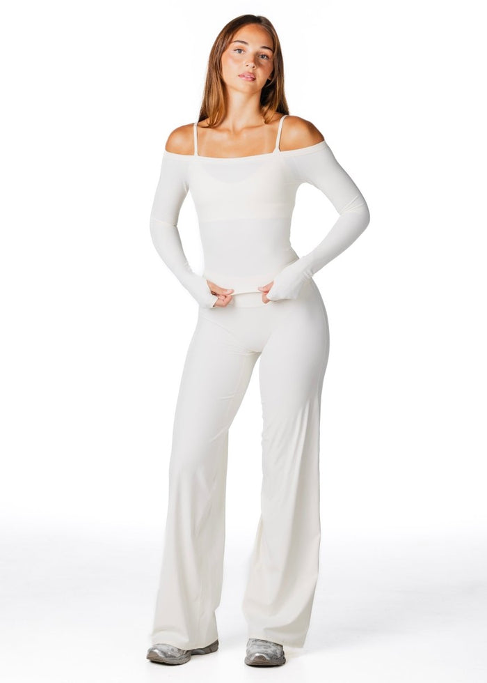 Core Capsule Off The Shoulder Top - Cream - Kikiva Collection