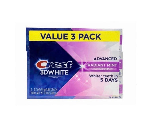 Crest 3D White Advanced, Smile Glow - Radiant Mint 3 Pack
