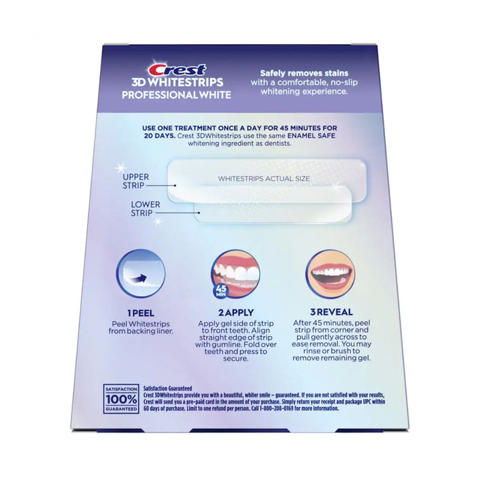 Crest 3D Whitestrips, Professional White.