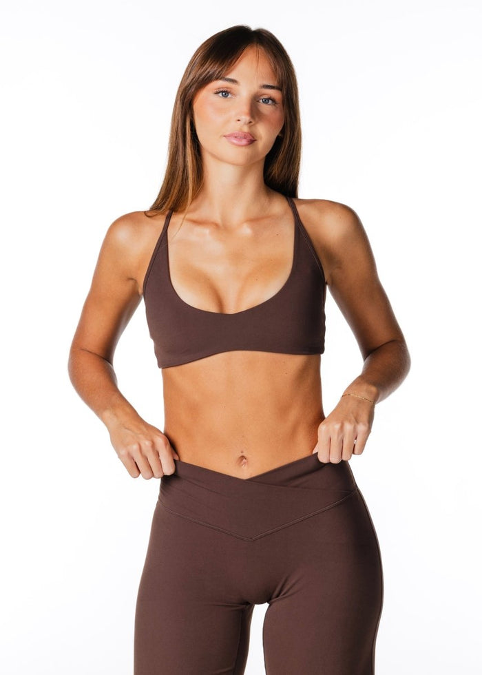 Cross Over 'Flow' Flares - Dark Choc - Kikiva Collection