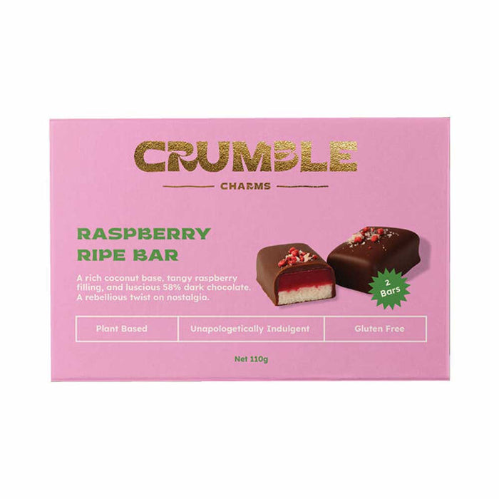 Crumble Charms Raspberry Ripe Bar - 2 Pack