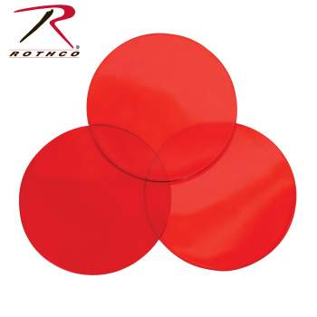 D-Cell Angle Flashlight Red Lenses - 3 Pack