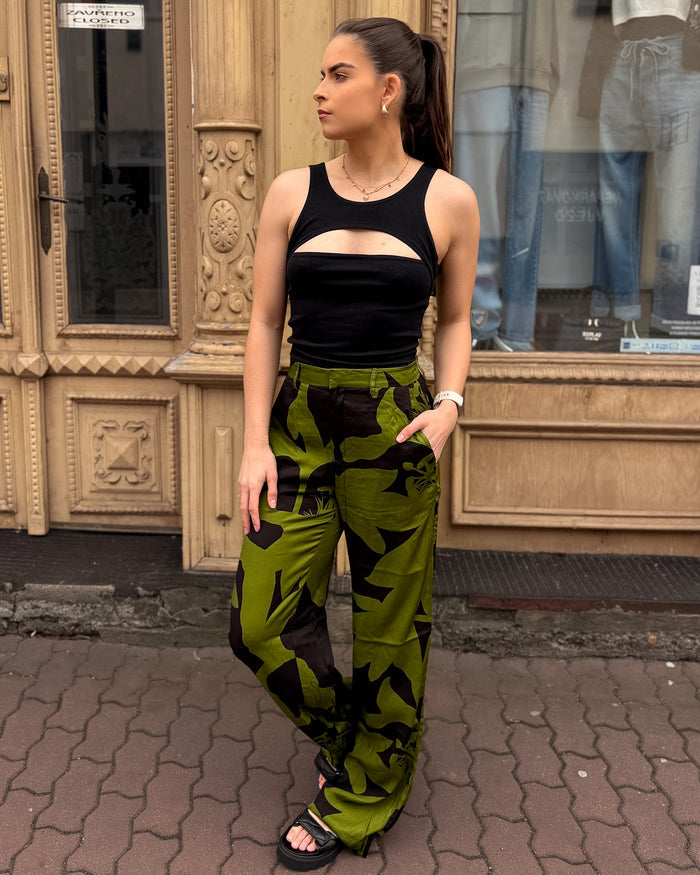 DÁMSKÉ KALHOTY REPLAY S CELOPLOŠNÝM VZOREM