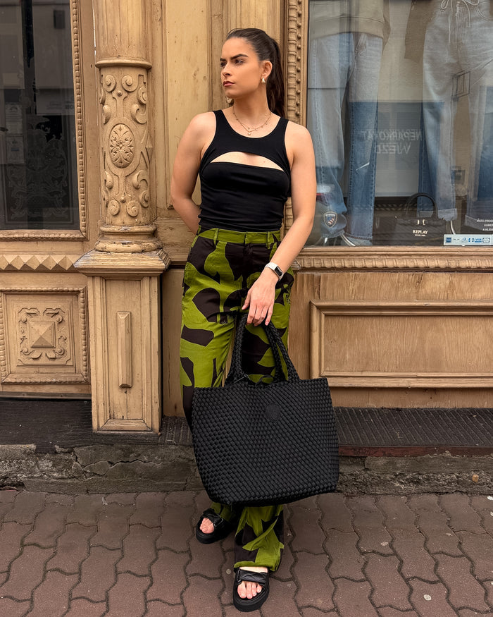 DÁMSKÉ KALHOTY REPLAY S CELOPLOŠNÝM VZOREM