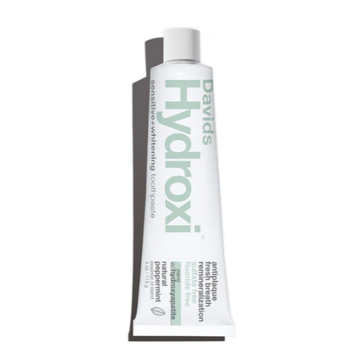 Davids Hydroxi Sensitive Whitening Peppermint Fluoride Free Toothpaste 113g