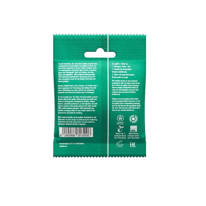 DENTtabs Toothpaste Tablets with Fluoride (125) &Keep