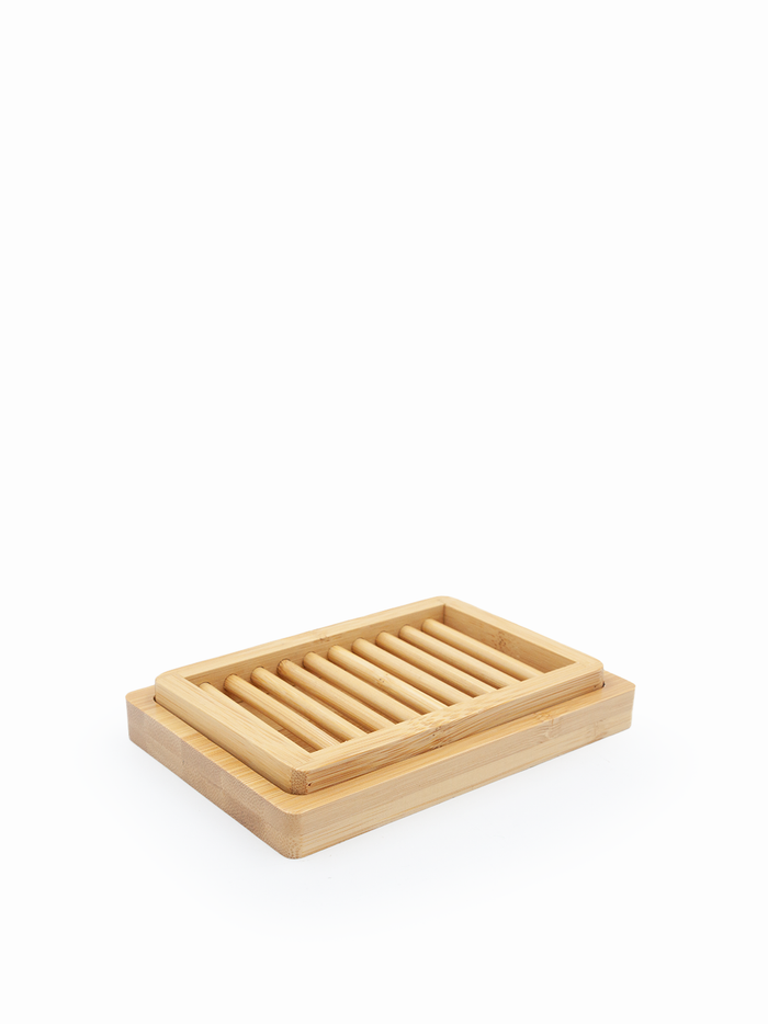 Dual Layer Bamboo Soap Dish