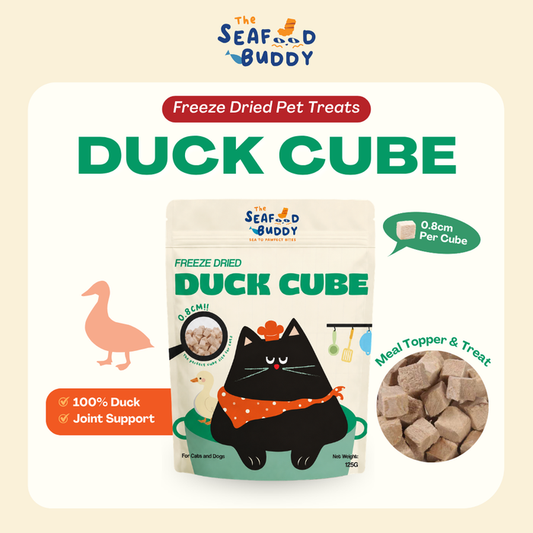 Duck Cube 0.8cm - Perfect Bite Size for Cats & Dogs [Small & Senior Pets]