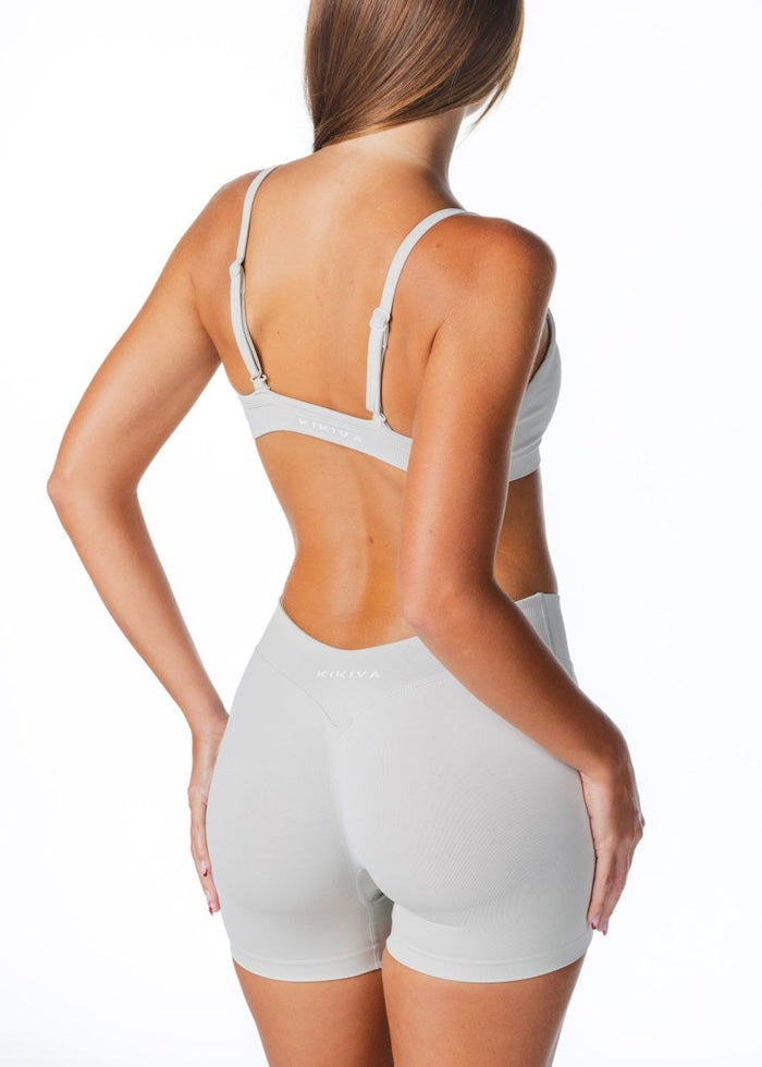 Dynamic 'Kayla' Crop - Ash Grey - Kikiva Collection
