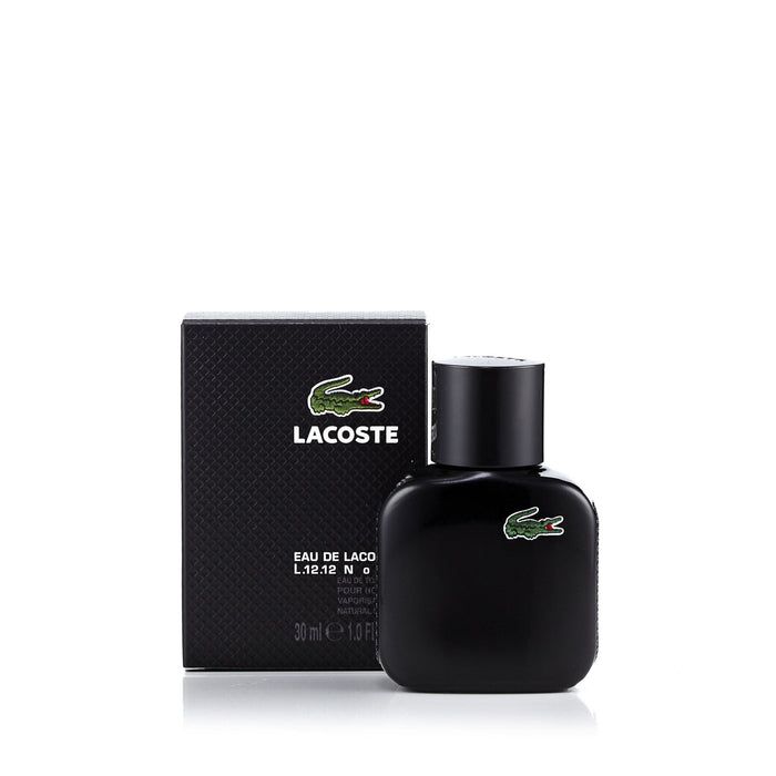 L.12.12 Noir Eau de Toilette Spray for Men by Lacoste 1.0 oz.