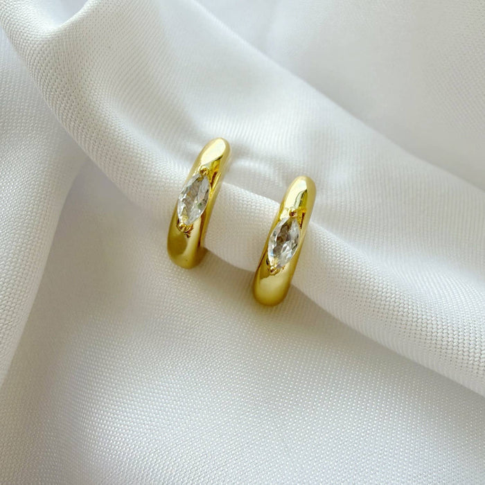 Eliza Gold Filled Hoops Earrings