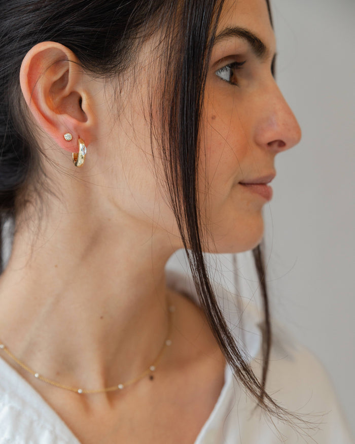 Eliza Gold Filled Hoops Earrings
