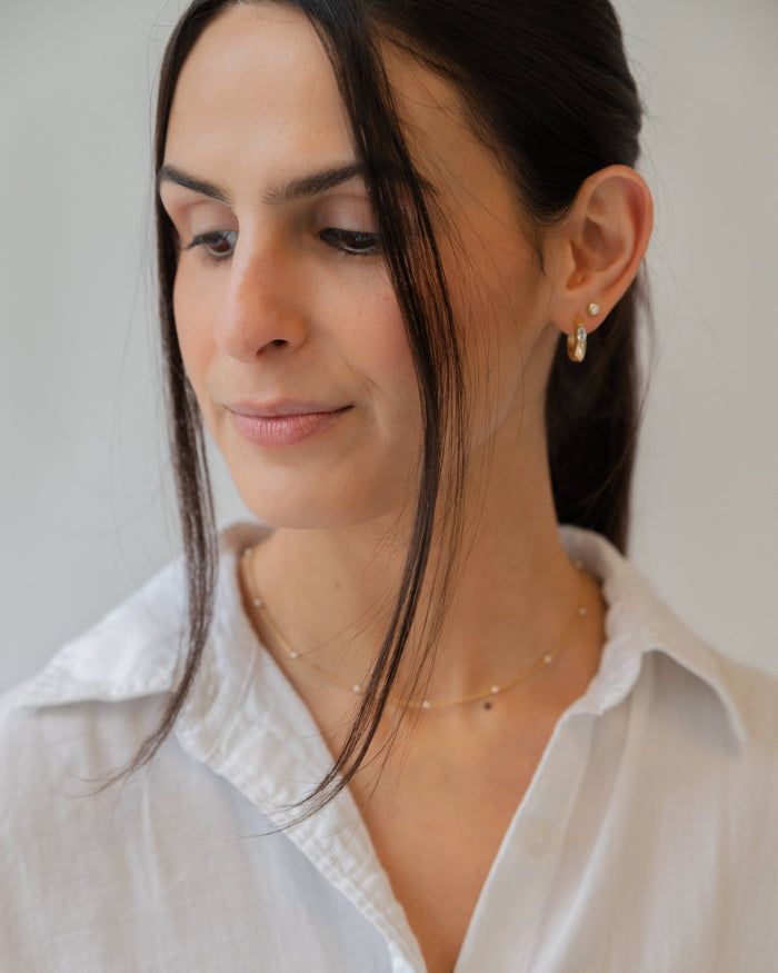 Eliza Gold Filled Hoops Earrings