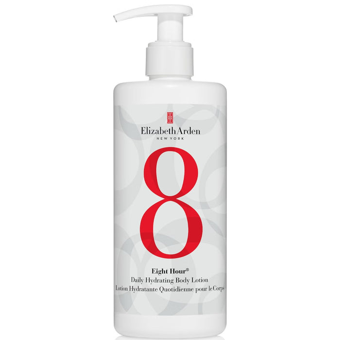 Elizabeth Arden Eight Hour Cream Hydrating Body Lotion in 380ml bottle, smooth, moisturizing skin care product for soft skin