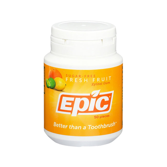 EPIC Xylitol Chewing Gum Fresh Fruit - 50 pieces - L'Organic
