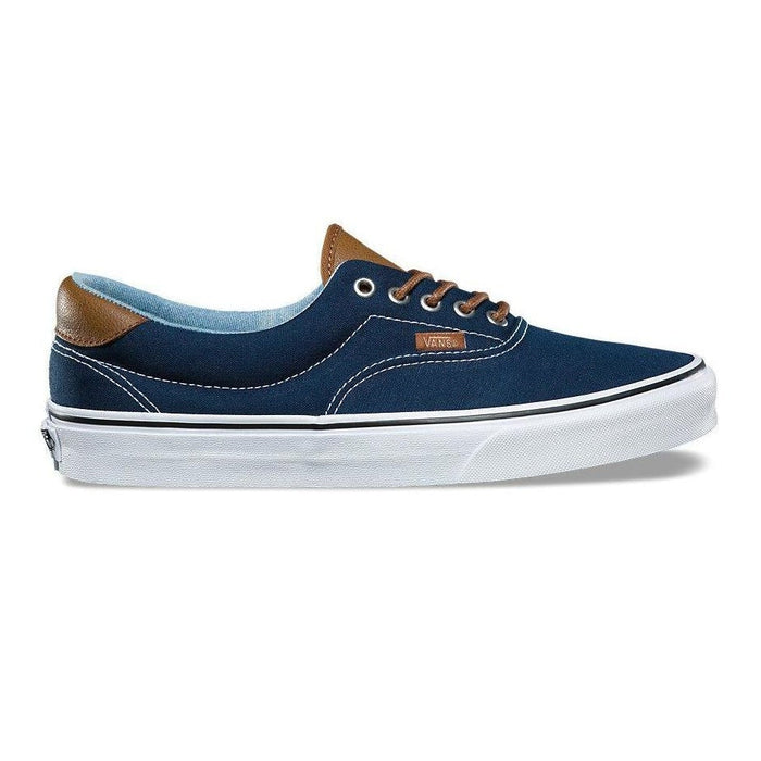 Vans Era 59 Q6Z sneakers, dress blue canvas lace up shoes size 6.5