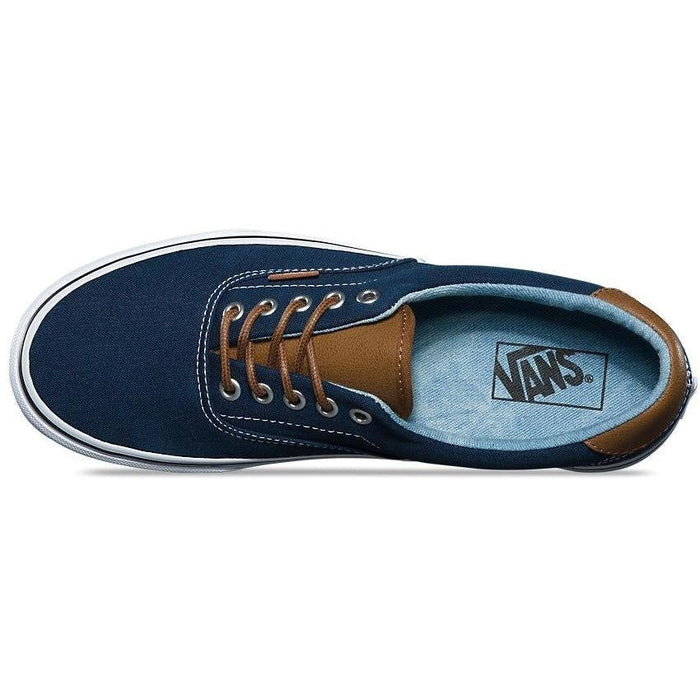 Vans Era 59 Q6Z sneakers, dress blue canvas lace up shoes size 7.5