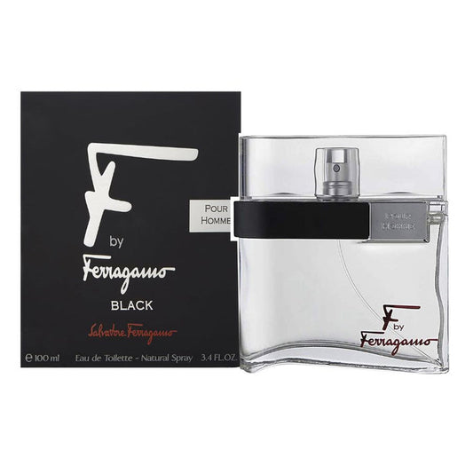 F by Ferragamo Black by Salvatore Ferragamo for Men 3.4 oz EDT Spray
