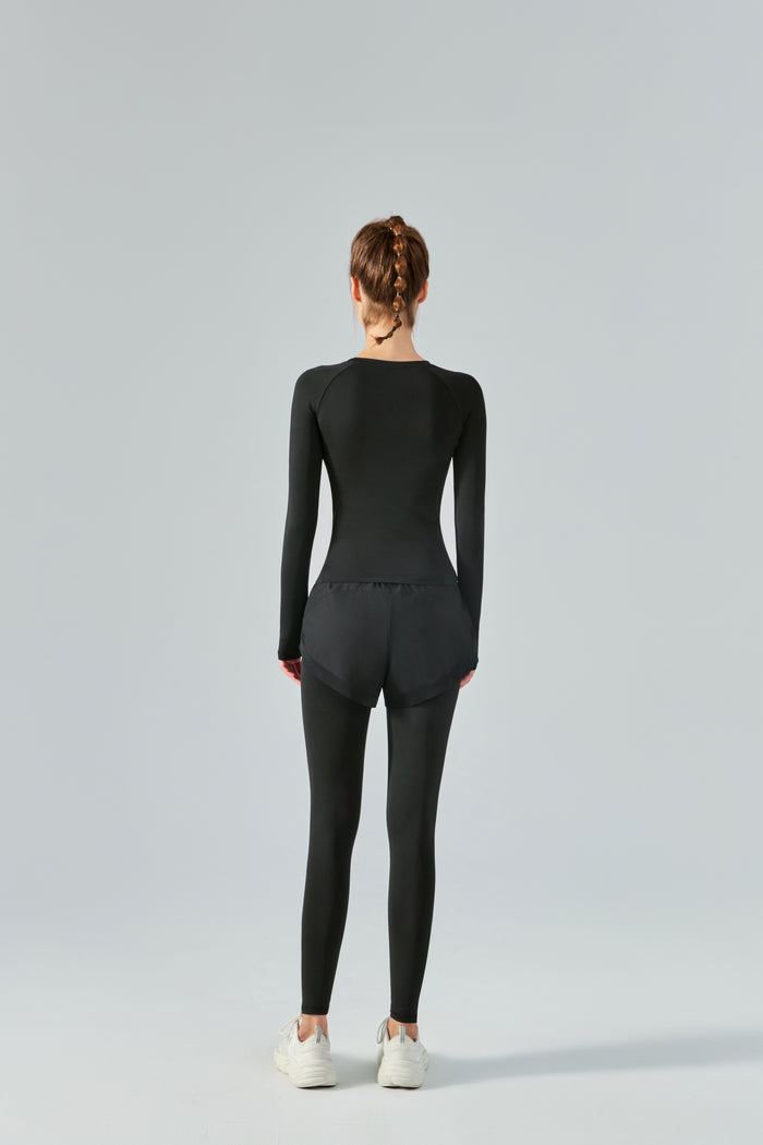 Fake Two-Piece Yoga Pants for Women