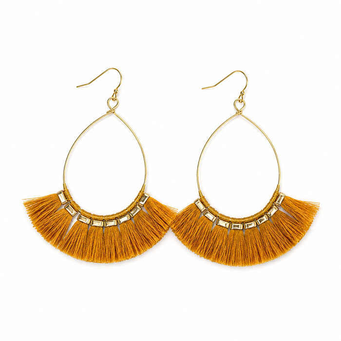 Fine Thread Tassel Earrings