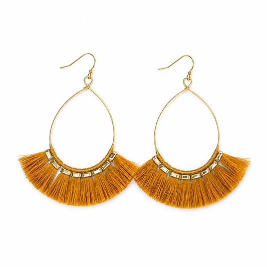 Fine Thread Tassel Earrings
