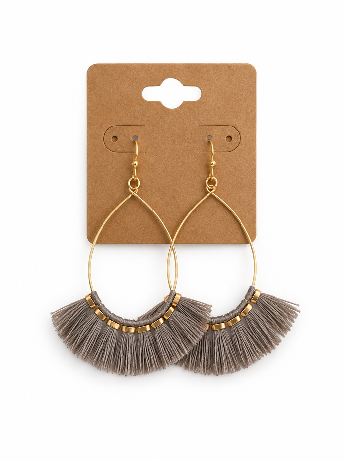Fine Thread Tassel Earrings