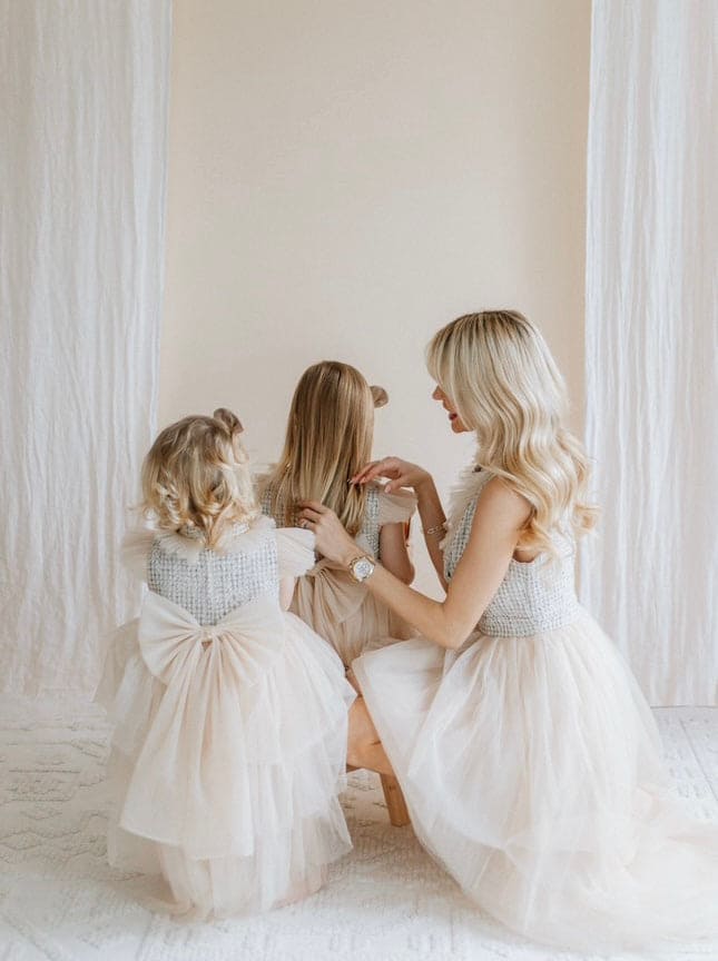 Fira Tweed and Tulle Dress - Petite Maison Kids