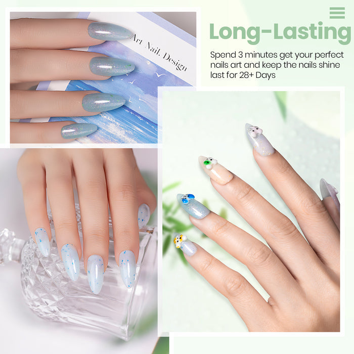 Flash Sale Pastel Lovette Spring Glitter Gel Polish Set 6 Colors 7.5ml - 50% OFF Clearance