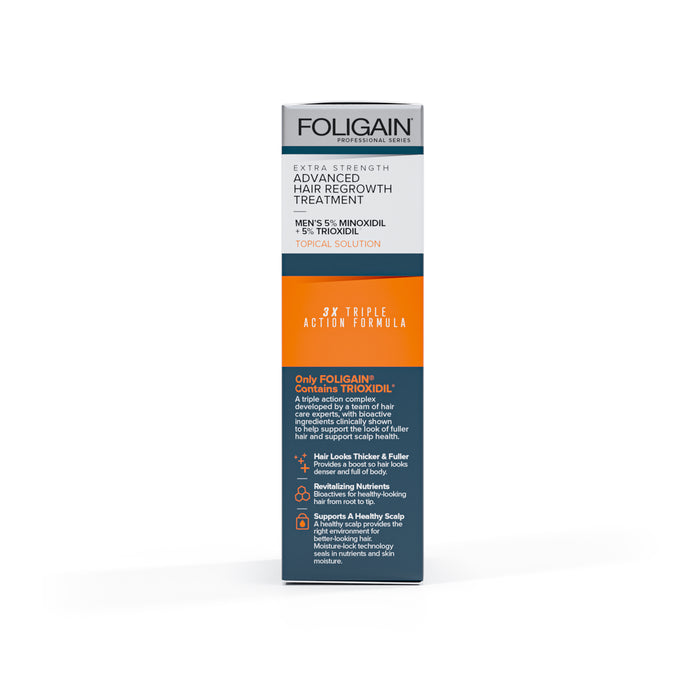 FOLIGAIN Advanced Hair Regrowth For Men 5% Minoxidil + 5% TRIOXIDIL® - FOLIGAIN
