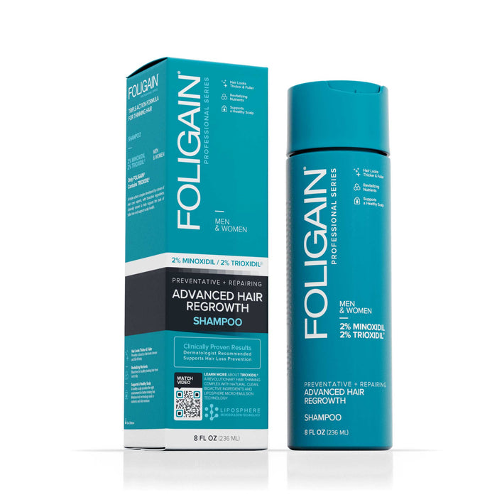 FOLIGAIN® Advanced Hair Regrowth Hair Shampoo with 2% Minoxidil and 2% TRIOXIDIL® - FOLIGAIN