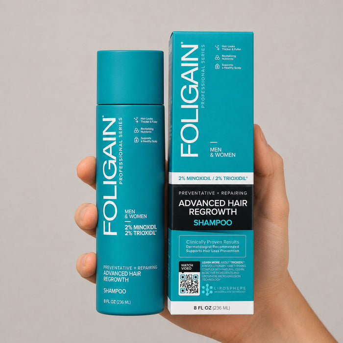 FOLIGAIN® Advanced Hair Regrowth Hair Shampoo with 2% Minoxidil and 2% TRIOXIDIL® - FOLIGAIN