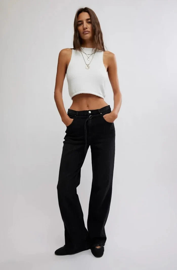 Free People We The Free Sabine Slim A-Line Jeans