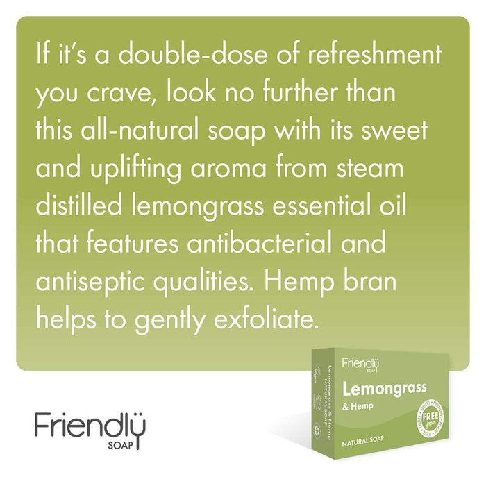 Friendly Soap - Lemongrass & Hemp &Keep