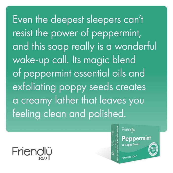 Friendly Soap - Peppermint & Poppy Seed &Keep