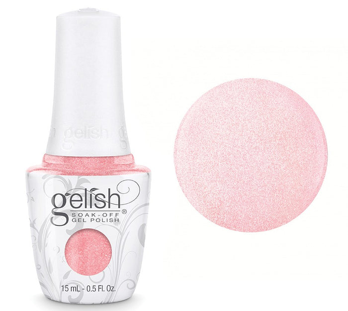 Gelish Professional Gel Polish Ambience - Sheer Pink W. Silver Frost - 15ML