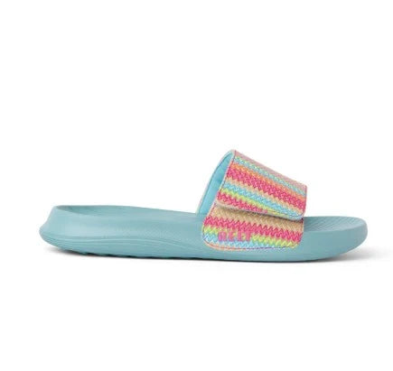 Reef Girls Kids Salty Slide sandals side view