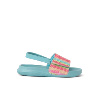 Reef Girls Little Salty Slide sandals side view