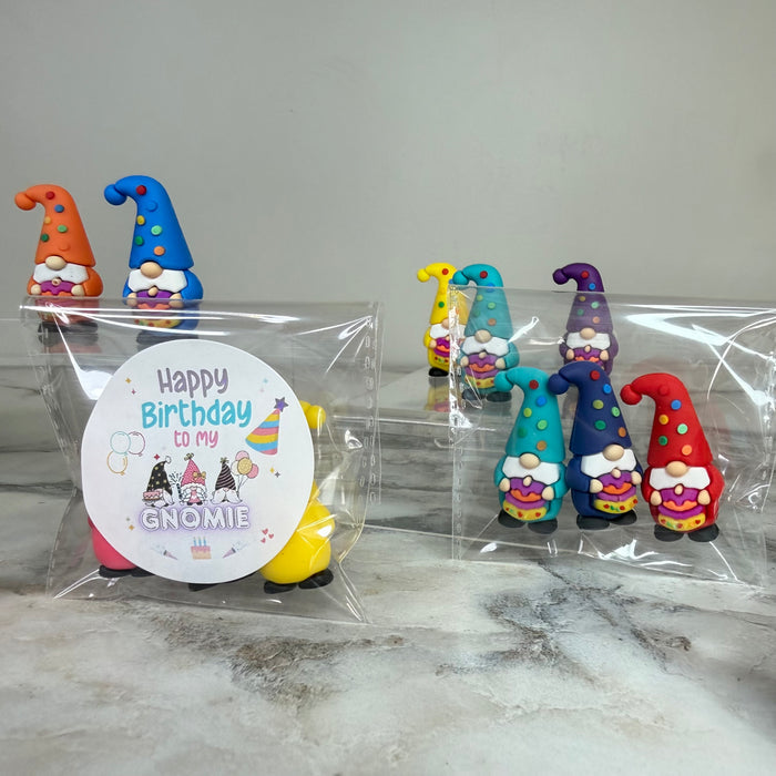 Gnome Figurines  - Birthday Assortment (3 pack) - 20% Off Sticker