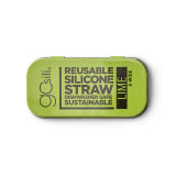 GoSili Silicone Straw with Travel Tin - Extra Wide